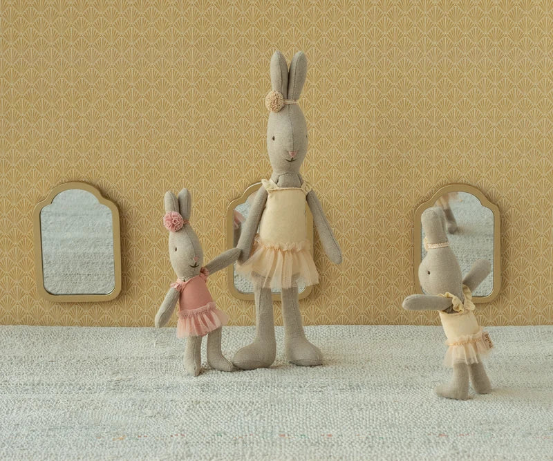 Maileg Rabbit Micro - Ballet suit and skirt rose
