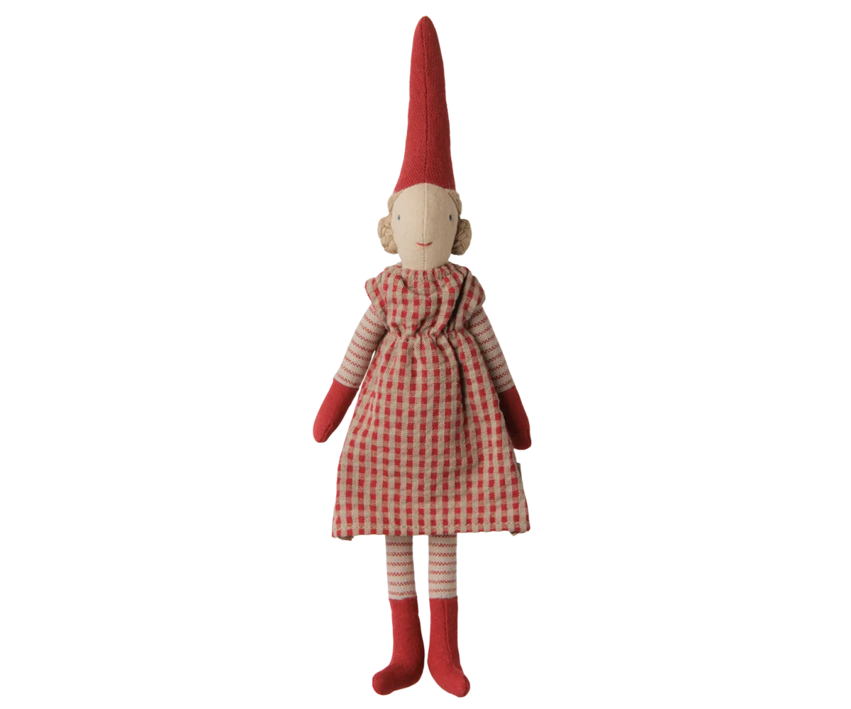 Maileg Pixy, Size 1 - Girl - Red dress