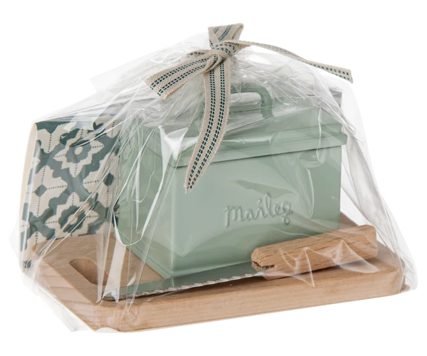 Maileg Bread Box w utensils miniature