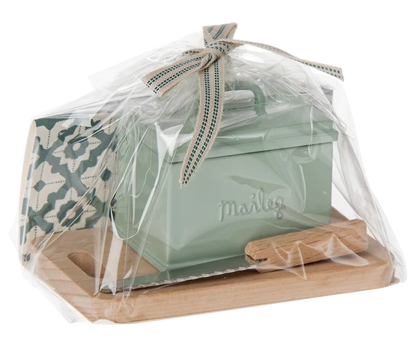 Maileg Bread Box w utensils miniature