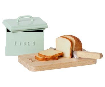 Maileg Bread Box w utensils miniature