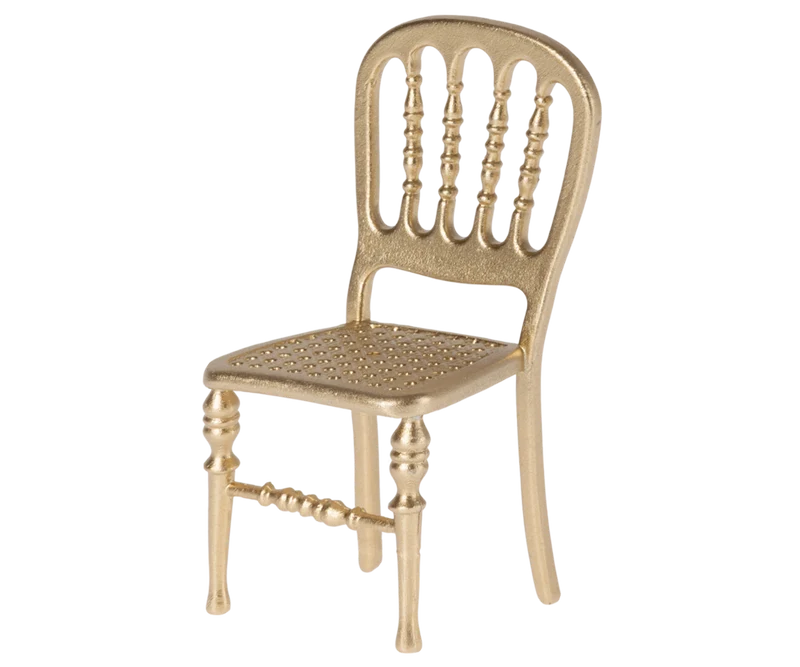 Maileg Chair, Mouse Gold