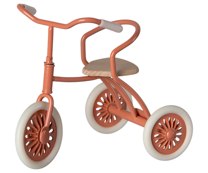 Maileg Abri a tricycle, mouse - Coral