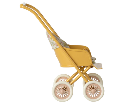 Maileg Stroller, Micro - Yellow