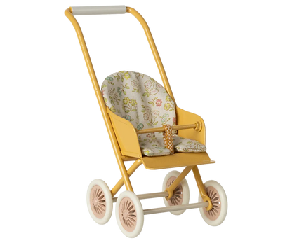 Maileg Stroller, Micro - Yellow
