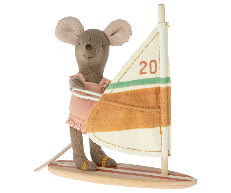 Maileg Beach mice, surfer little sister