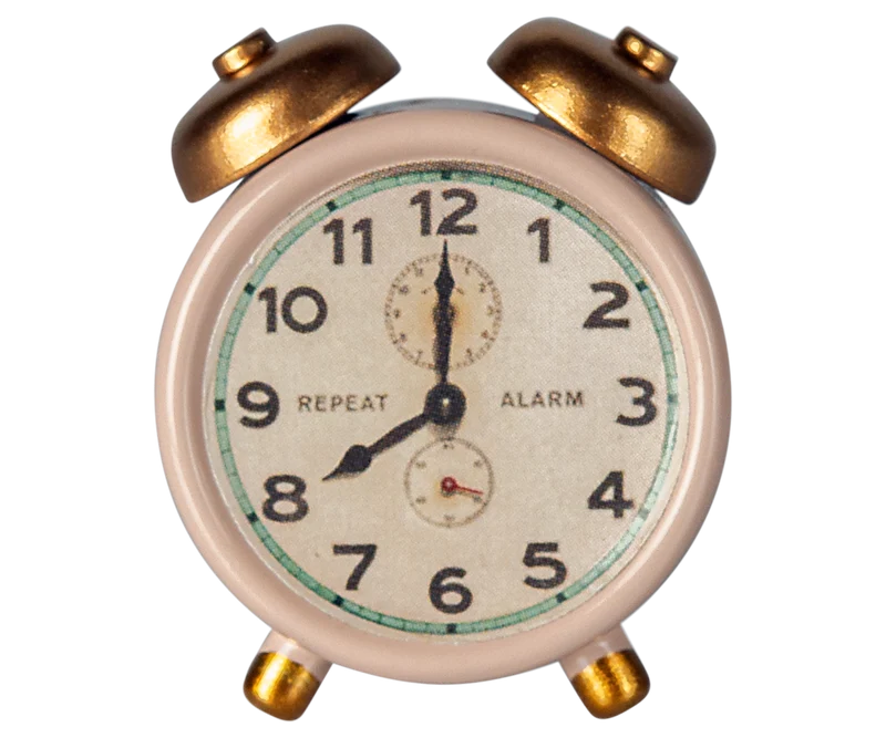 Maileg Alarm Clock, Mouse, Powder