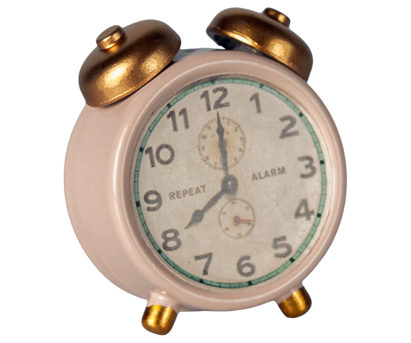 Maileg Alarm Clock, Mouse, Powder