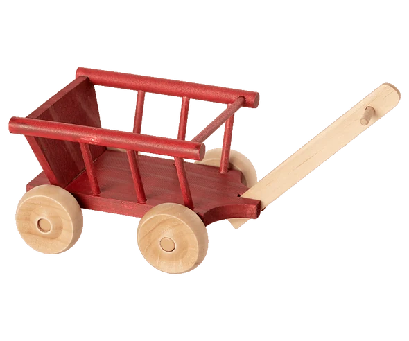 Maileg Wagon, Micro Dusty Red