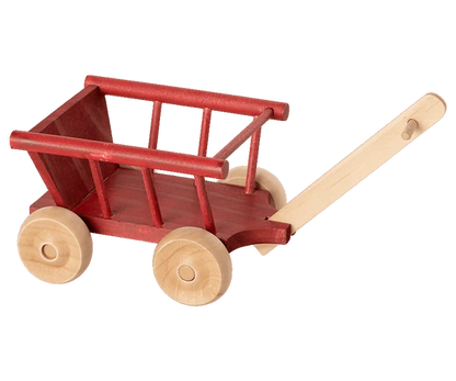 Maileg Wagon, Micro Dusty Red